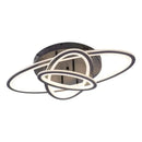 Lustra LED cu telecomanda TIANA 83W, 3 Elipse, lumina Rece/Calda/Neutra, Dimabila, Negru