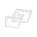 Lustra LED GIANI 26W, 2 Patrate, lumina Rece/Calda/Neutra , Alb