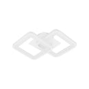 Lustra LED GIANI 26W, 2 Patrate, lumina Rece/Calda/Neutra , Alb