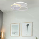 Plafoniera LED cu cristal HOLLANCE 24W, 3 Elemente, lumina Rece/Calda/Neutra, Alb