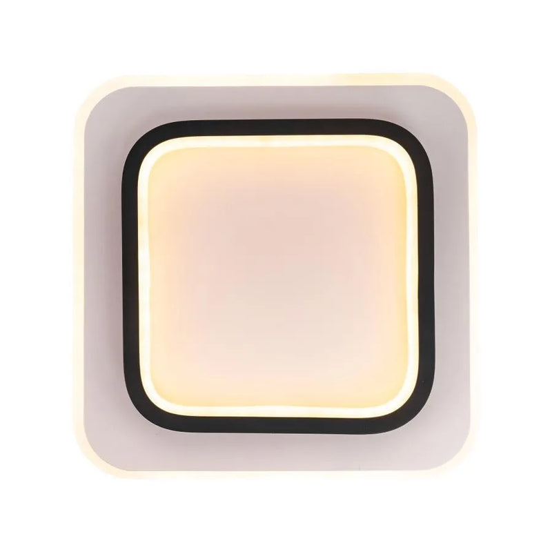 Lustra LED KHAI 20W, lumina Rece/Calda/Neutra , Alb Negru