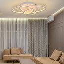 Lustra LED cu telecomanda TIANA 83W, 3 Elipse, lumina Rece/Calda/Neutra, Dimabila, Alb