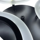 Lustra LED MARA 41W, 3 Cercuri, lumina Rece/Calda/Neutra, Negru