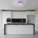 Lustra LED cu telecomanda si cristal NOVA ROTONDA RGB 42W, 2 Cercuri, lumina Rece/Calda/Neutra, Dimabila, Alb Lustre LED cu Telecomanda Default Title Alessandro Design