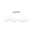 Lustra LED suspendata cu telecomanda LETICIA 24W, Liniara, lumina Rece/Calda/Neutra, Dimabila, Alb, Inaltime Reglabila