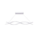 Lustra LED suspendata cu telecomanda LETICIA 24W, Liniara, lumina Rece/Calda/Neutra, Dimabila, Alb, Inaltime Reglabila