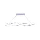 Lustra LED suspendata cu telecomanda LETICIA 24W, Liniara, lumina Rece/Calda/Neutra, Dimabila, Alb, Inaltime Reglabila