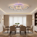 Lustra LED cu telecomanda si cristal NOVA ROTONDA RGB 144W, 6 Cercuri, lumina Rece/Calda/Neutra, Dimabila, Crom Lucios Lustre LED & Cristale Default Title Alessandro Design