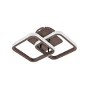 Lustra LED LILIA 24W, 2 Patrate, lumina Rece/Calda/Neutra, Maro
