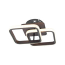 Lustra LED LILIA 24W, 2 Patrate, lumina Rece/Calda/Neutra, Maro