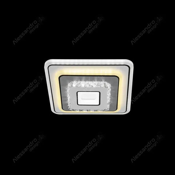 Lustra LED LIMONA, 32W, lumina Rece/Calda/Neutra, Alb