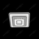 Lustra LED cu cristal MITA 39W, Patrata, Lumina Rece/Calda/Neutra, Alb