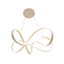 Lustra LED suspendata cu telecomanda INFINITY HALO 138W,  lumina Rece/Calda/Neutra, Dimabila, Alb, Inaltime Reglabila