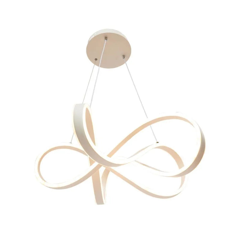 Lustra LED cu telecomanda INFINITY HALO, 138W,  lumina Rece/Calda/Neutra, Dimabila, Alb, Inaltime Reglabila