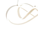 Lustra LED suspendata cu telecomanda INFINITY HALO 138W,  lumina Rece/Calda/Neutra, Dimabila, Alb, Inaltime Reglabila