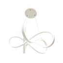 Lustra LED suspendata cu telecomanda INFINITY HALO 138W,  lumina Rece/Calda/Neutra, Dimabila, Alb, Inaltime Reglabila