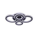 Lustra LED cu telecomanda si cristal NOVA ROTONDA RGB 68W, 4 Cercuri, lumina Rece/Calda/Neutra, Dimabila, Negru