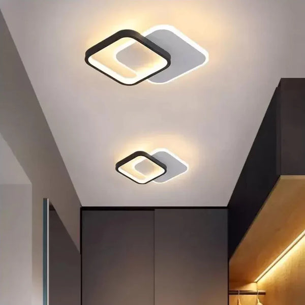 Lustra LED MARCELO 30W, lumina Rece/Calda/Neutra Alb Negru
