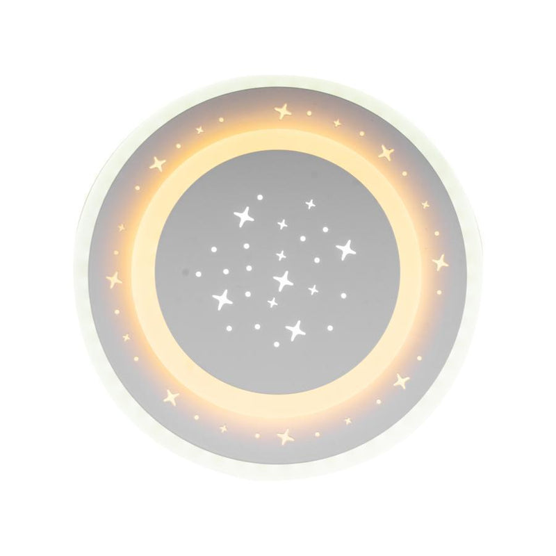 Lustra LED GUARELLA, 18W, lumina Rece/Calda/Neutra, Alb