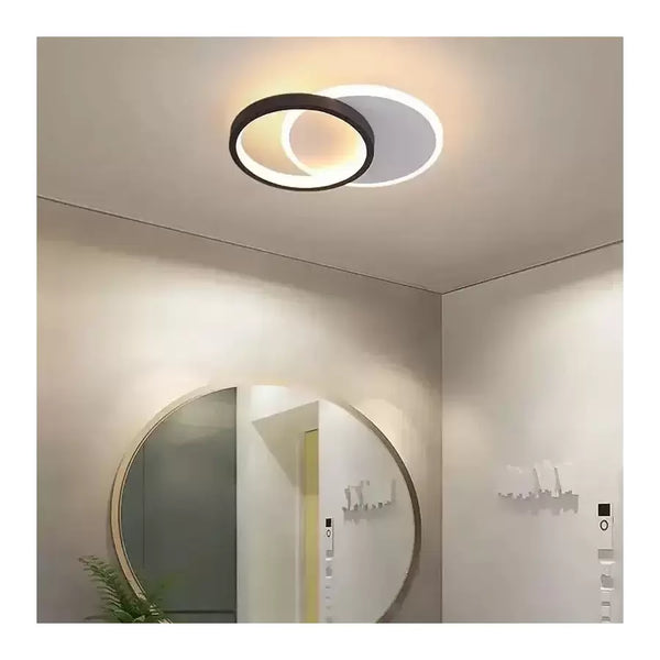 Lustra LED MARIO 24W, lumina Rece/Calda/Neutra Alb Negru