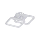 Lustra LED LILIA 20W, 2 Patrate, lumina Rece/Calda/Neutra, Alb