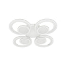 Lustra LED cu telecomanda NEREDIS 120W, 4 Cercuri, lumina Rece/Calda/Neutra, Dimabila, Alb