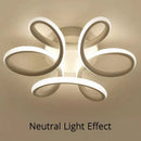 Lustra LED PANZEA 36W, lumina Rece/Calda/Neutra, Alb