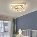 Lustra LED cu telecomanda PAPINI 112W, 2 Patrate, lumina Rece/Calda/Neutra, Dimabila, Auriu Lucios Lustre LED cu Telecomanda Default Title Alessandro Design