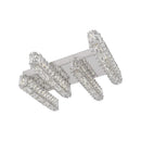 Lustra LED cu telecomanda si cristal PRISCILA 80W, 4 Elemente, Liniara, lumina Rece/Calda/Neutra, Dimabila, Crom Lucios