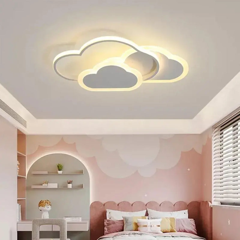 Lustra LED cu telecomanda RIOKO 53W, 3 Nori, lumina Rece/Calda/Neutra, Dimabila, Alb