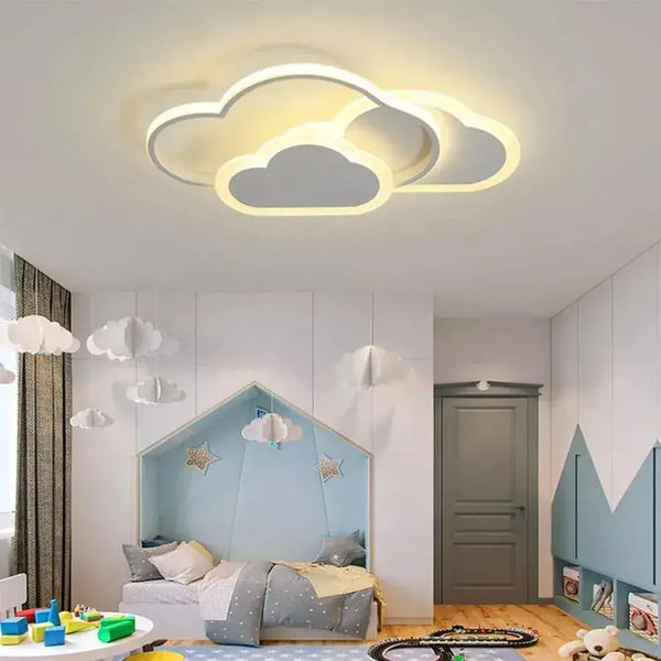 Lustra LED cu telecomanda RIOKO 53W, 3 Nori, lumina Rece/Calda/Neutra, Dimabila, Alb