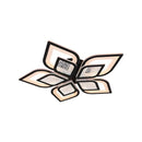 Lustra LED cu telecomanda DALIA 170W, 5 Petale, lumina Rece/Calda/Neutra, Dimabila, Negru