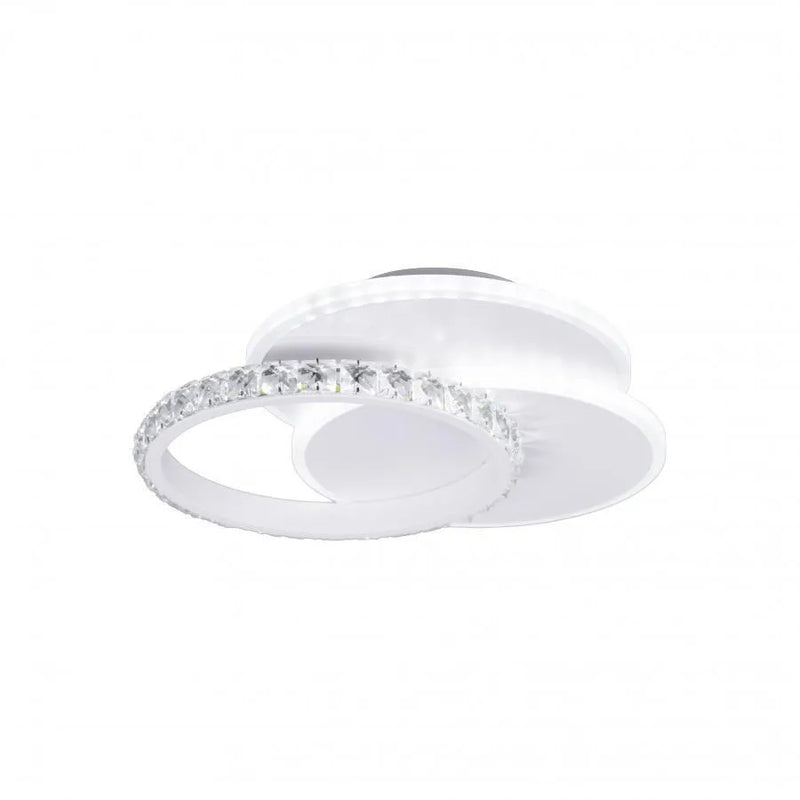 Lustra LED cu cristal SOFIA 24W, lumina Rece/Calda/Neutra, Alb