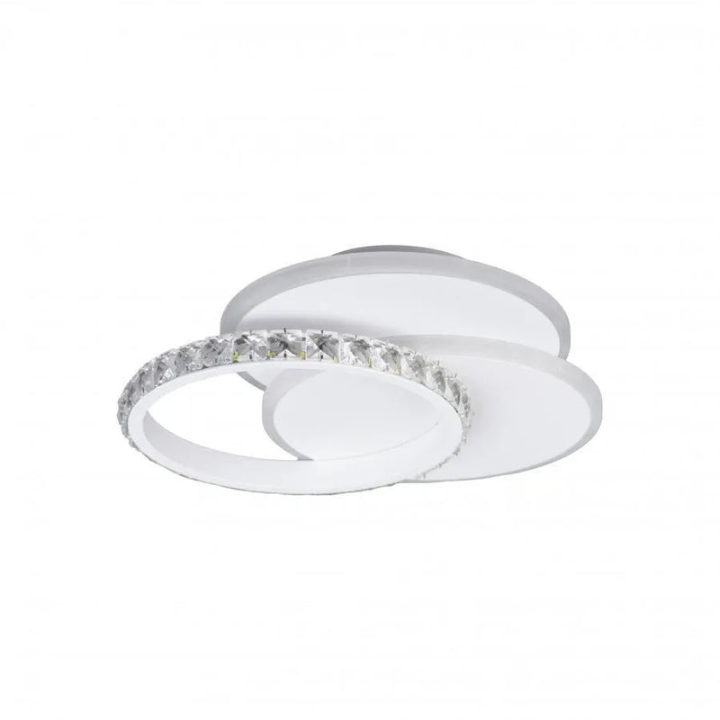 Lustra LED cu cristal SOFIA 24W, lumina Rece/Calda/Neutra, Alb