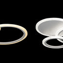 Lustra LED cu telecomanda LUCY 45W, 3 Cercuri, lumina Rece/Calda/Neutra, Dimabila, Alb