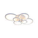 Lustra LED cu telecomanda ALANI 168W, 6 Cercuri, lumina Rece/Calda/Neutra, Dimabila, Alb Lustre LED cu Telecomanda Default Title Alessandro Design