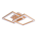 Lustra LED cu telecomanda ARWEN 142W, 2 Patrate, lumina Rece/Calda/Neutra, Dimabila, Auriu Lustre LED cu Telecomanda Default Title Alessandro Design