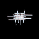 Lustra LED cu telecomanda MORA 160W, 8 Elemente,Liniara, lumina Rece/Calda/Neutra, Dimabila, Alb Maro