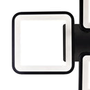 Lustra LED cu telecomanda MUGE 112W, 4 Patrate, lumina Rece/Calda/Neutra, Dimabila, Negru Lustre LED cu Telecomanda Default Title Alessandro Design