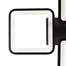 Lustra LED cu telecomanda MUGE 112W, 4 Patrate, lumina Rece/Calda/Neutra, Dimabila, Negru