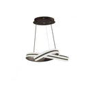 Lustra LED suspendata cu telecomanda INFINITY LOOP 61W, lumina Rece/Calda/Neutra, Dimabila, Negru, Inaltime Reglabila