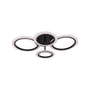 Lustra LED cu telecomanda BETTY 44W, 4 Cercuri, lumina Rece/Calda/Neutra, Dimabila, Negru