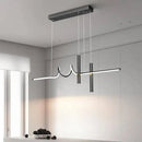 Lustra LED suspendata cu telecomanda DANNA 35W, lumina Rece/Calda/Neutra, Dimabila, Negru, Inaltime Reglabila