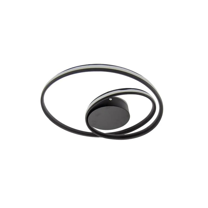 Lustra LED cu telecomanda VECTOR ARCADIA 56W, lumina Rece/Calda/Neutra, Dimabila, Negru