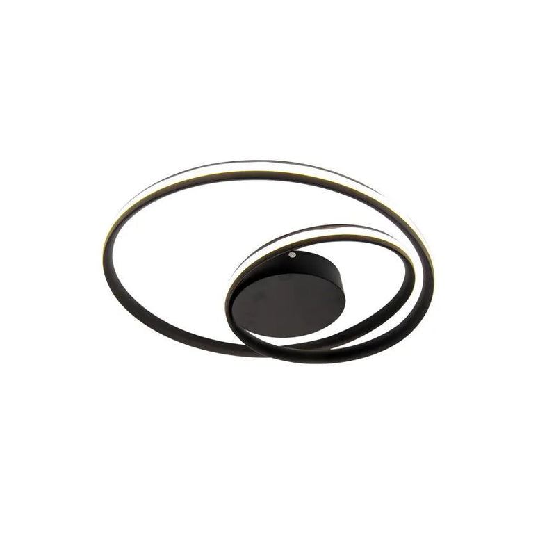 Lustra LED cu telecomanda VECTOR ARCADIA 67W, lumina Rece/Calda/Neutra, Dimabila, Negru
