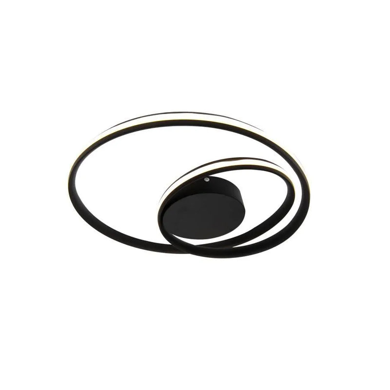 Lustra LED cu telecomanda VECTOR ARCADIA 67W, lumina Rece/Calda/Neutra, Dimabila, Negru