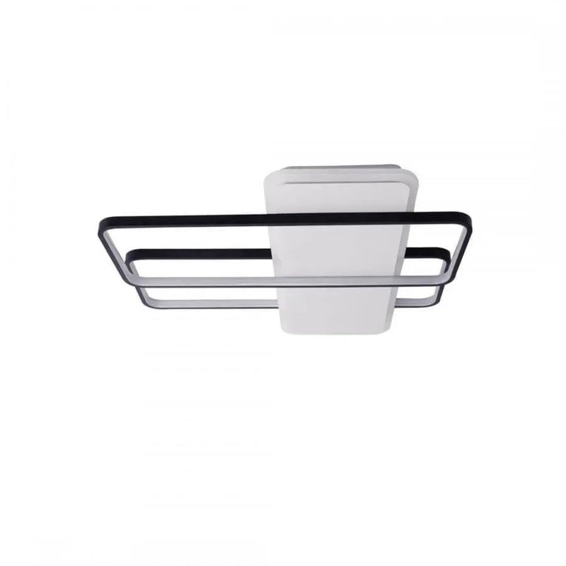 Lustra LED cu telecomanda  EMANUELLA 168W, lumina Rece/Calda/Neutra, Dimabila, Negru