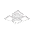 Lustra LED cu telecomanda FELY 80W, 5 Patrate, lumina Rece/Calda/Neutra, Dimabila, Alb Lustre LED cu Telecomanda Default Title Alessandro Design