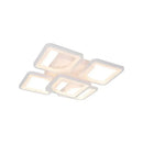 Lustra LED cu telecomanda FELY 80W, 5 Patrate, lumina Rece/Calda/Neutra, Dimabila, Alb Lustre LED cu Telecomanda Default Title Alessandro Design