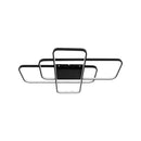 Lustra LED cu telecomanda AXIS 96W, 3 Elemente, lumina Rece/Calda/Neutra, Dimabila, Negru